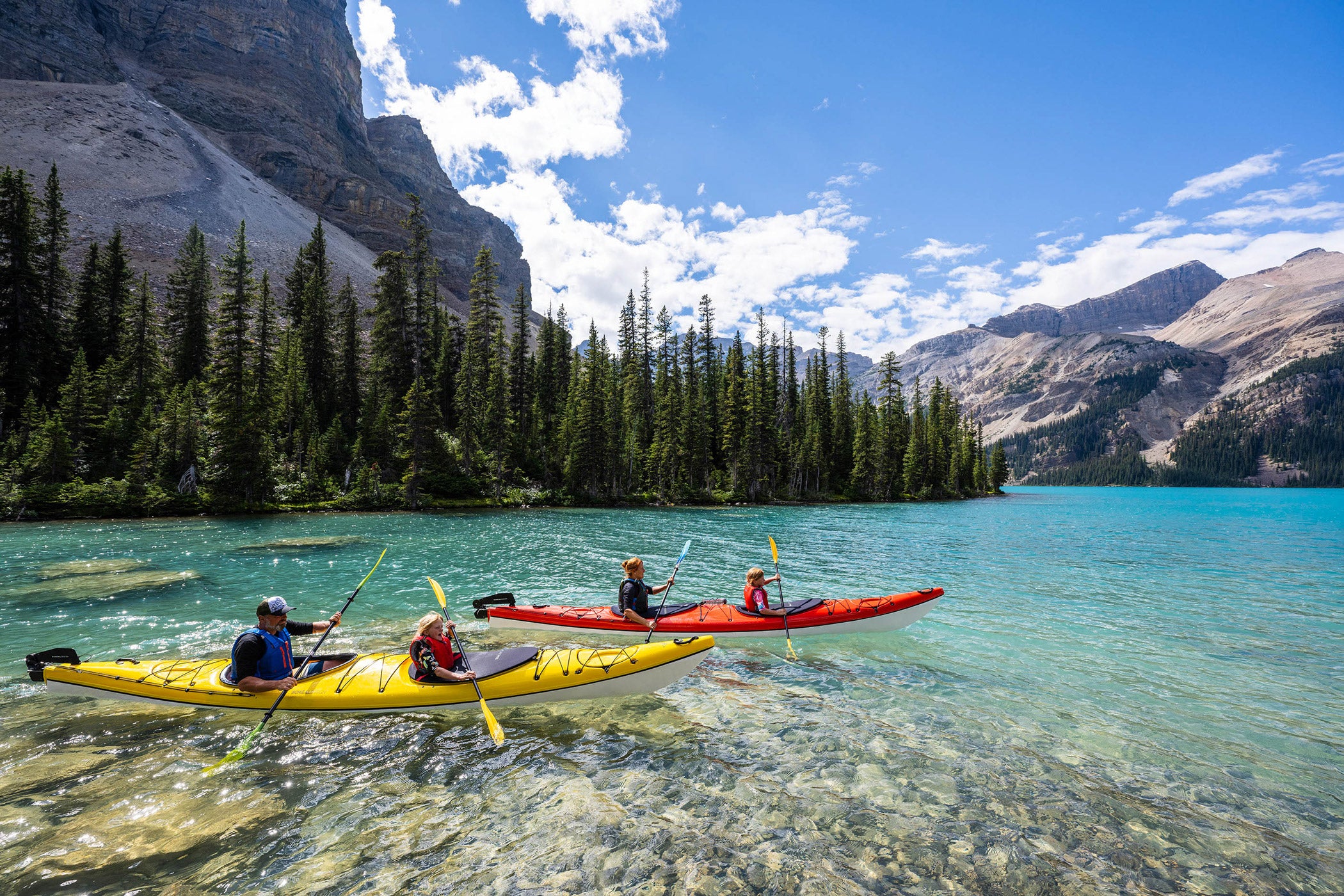 Kayaking in Canadian Lake