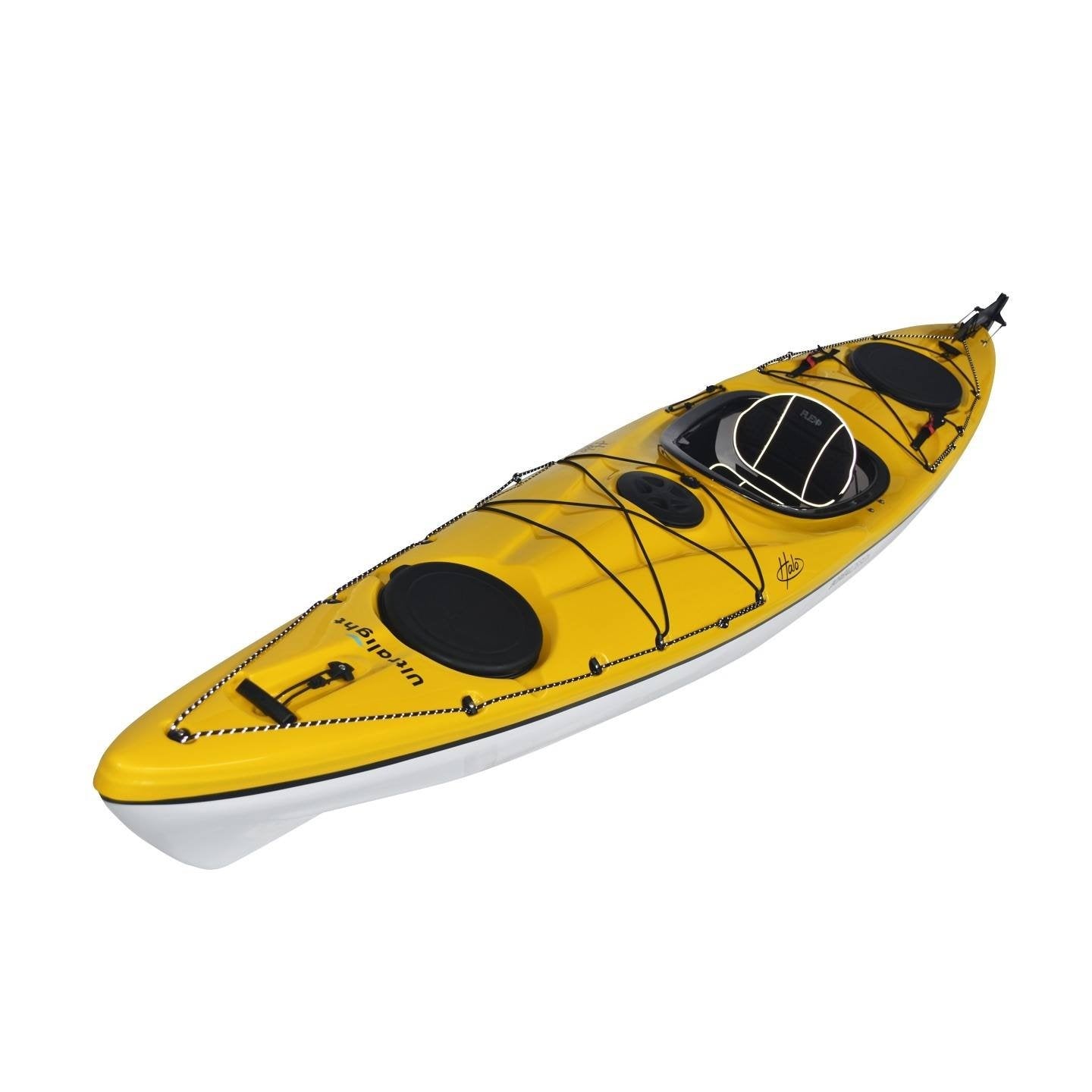 Halo 130 Ultralight Kayak Yellow Angle